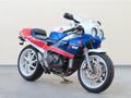 Мотоцикл спортбайк Honda VFR750R рама RC30 модификация спортивный по образу и подобию гоночной модели гв 1987 пробег 6 т. км белый красный синий