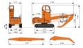 Гусеничный перегружатель Develon DX225MH Doosan