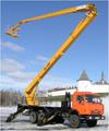 Аренда автовышки 28 метров ГАЗ ВС-28, Услуги автовышки 28 метров