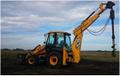 Аренда ямобура на базе экскаватора-погрузчика jcb. Екатеринбург и область
