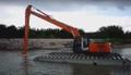 Сдаем в аренду понтонный экскаватор на базе Hitachi ZX 200