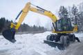 Аренда колёсного экскаватора JCB JS 160W